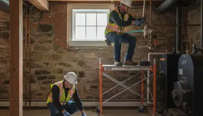 Plumber repairing a sink in Mansfield, MA for plumbing repair services
