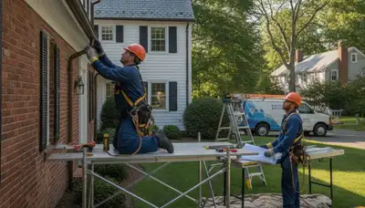 Mansfield, MA plumber repairing a home plumbing fixture for plumbing repair service