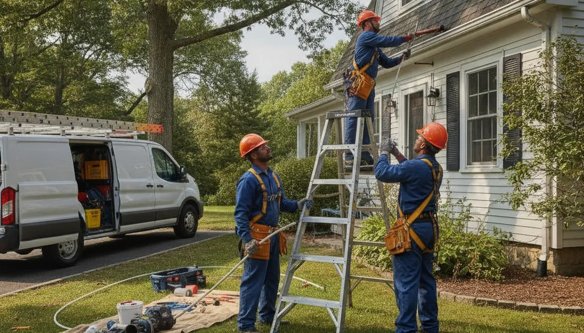 Mansfield, MA plumber repairing a residential sink leak for local plumbing service