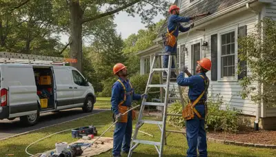 Mansfield, MA plumber repairing a residential sink leak for local plumbing service