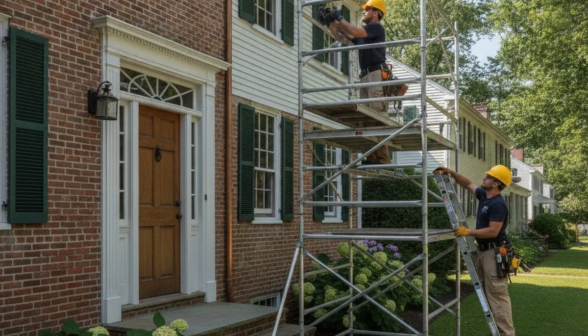 Plumber repairing a pipe in Mansfield, MA for a local plumbing repair service