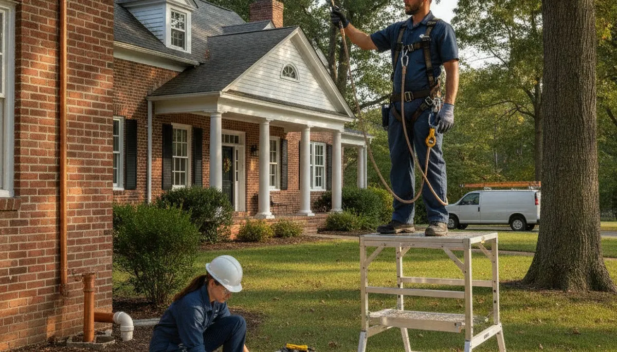 Mansfield, MA plumber repairing residential plumbing for local plumbing repair service