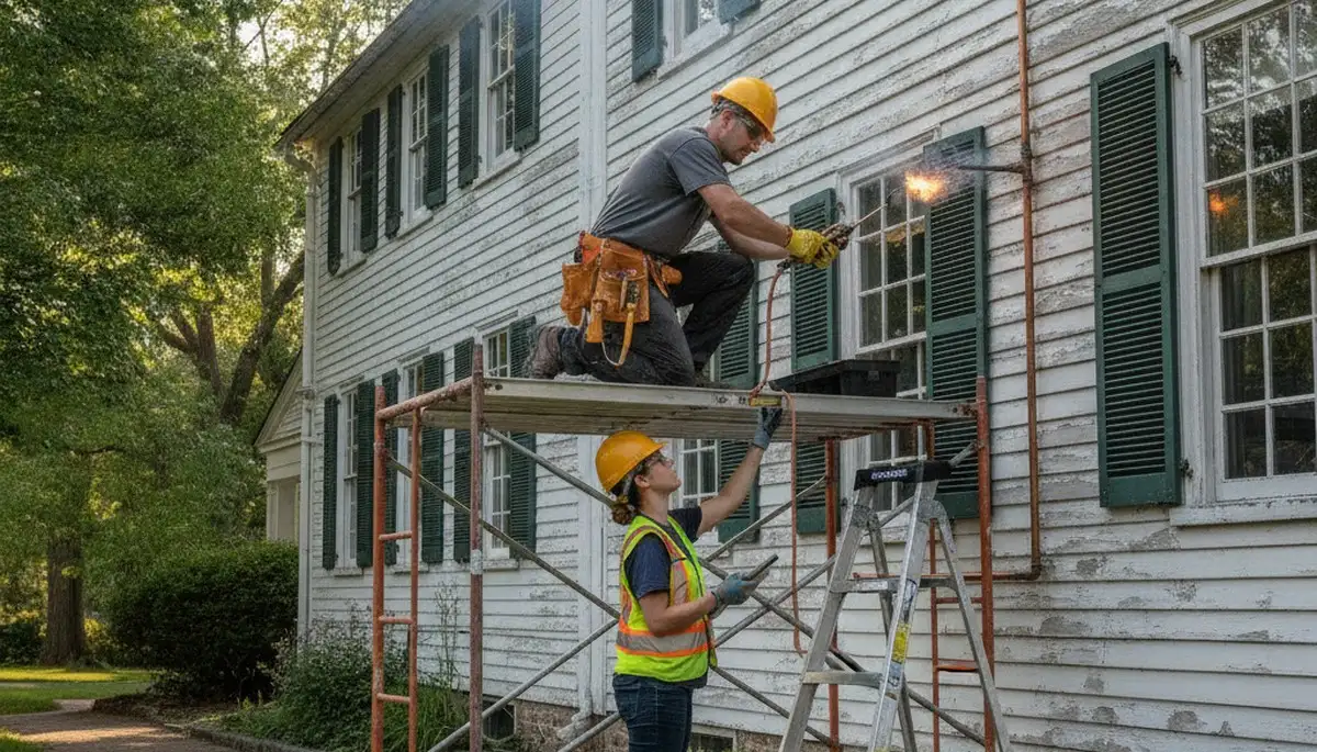 Professional plumber repairing a pipe in Mansfield, MA for plumbing service by plumbersinmansfieldma-new.com