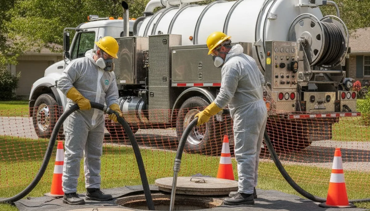 Septic tank cleaning service in Mansfield, MA for homes by On Call Plumbers