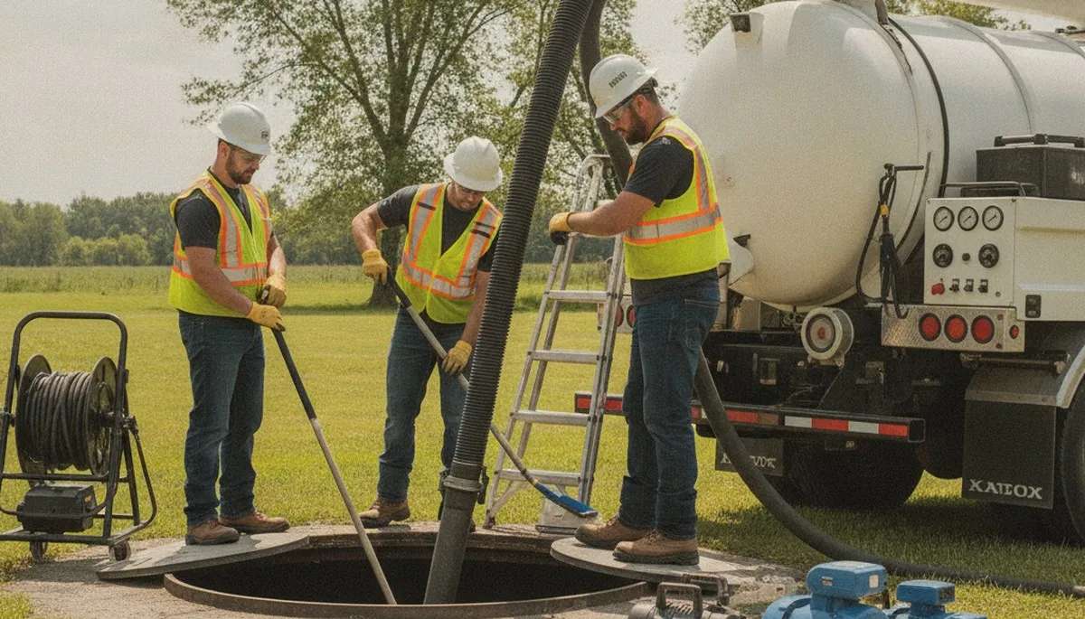 Septic tank cleaning service in Mansfield, MA for residential plumbing maintenance