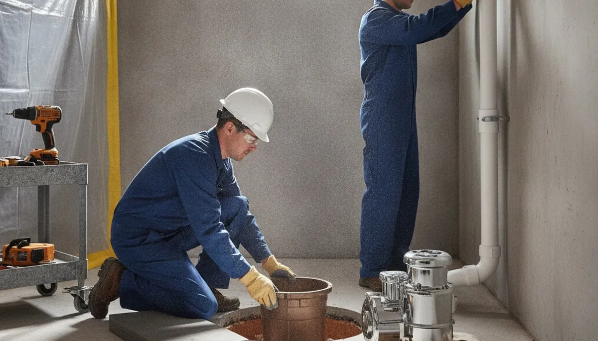 Sump pump installation for Mansfield, MA homes by local plumbers preventing water intrusion