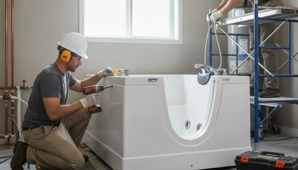 Walk-in tub installation for Mansfield, MA homes by On Call Plumbers
