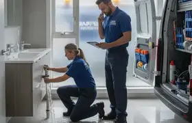 Urgent plumbing response widget for Mansfield, MA plumbing repair services
